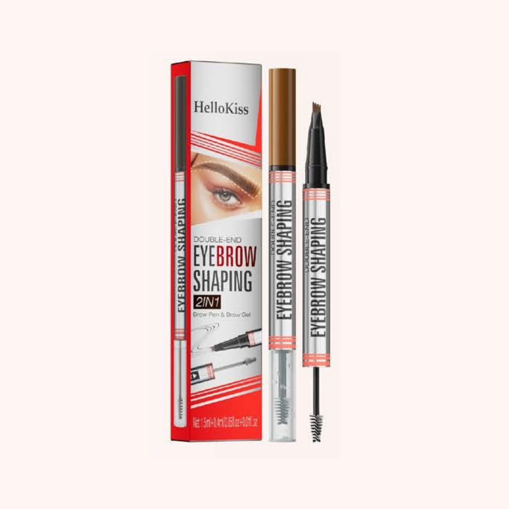 2In 1 Fork Tips And Gel Eyebrow Pencil (01#)