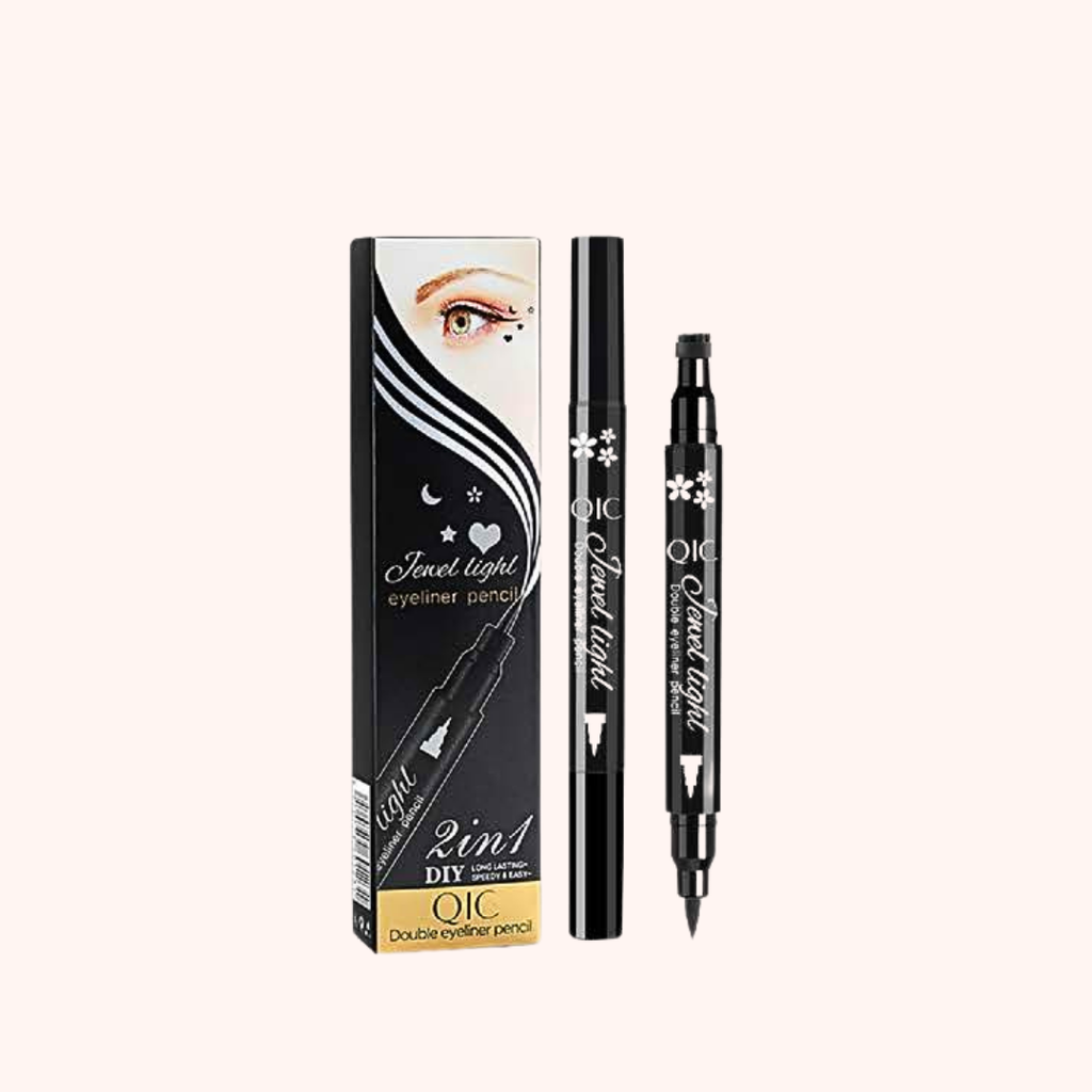 Stamp Pattern Double-End Eyeliner (01#)
