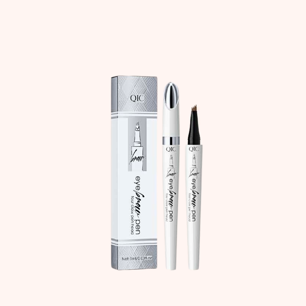 4 Colors Liquid 4-Microforked Tip Eyebrow Pencil (01#)